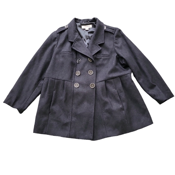 EUC like new wool Hydraulic women's black double breast pea coat oversized 3X - Picture 1 of 13